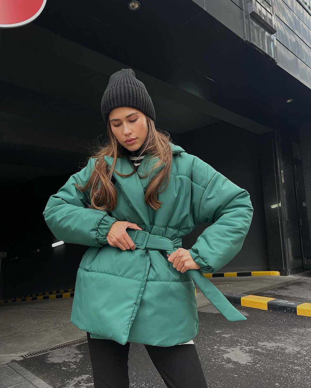 Urban Puffer Wrap Coat