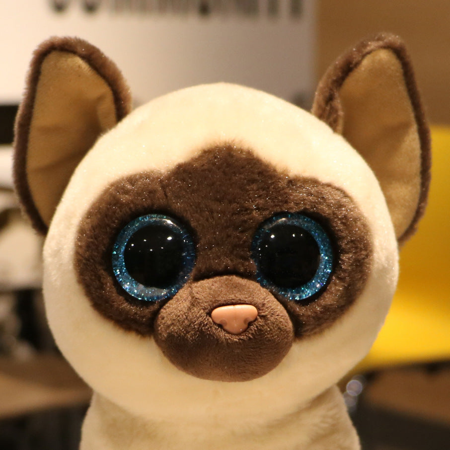 Siamese Cat Big Eyes Plush Toy