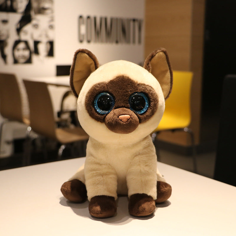 Siamese Cat Big Eyes Plush Toy