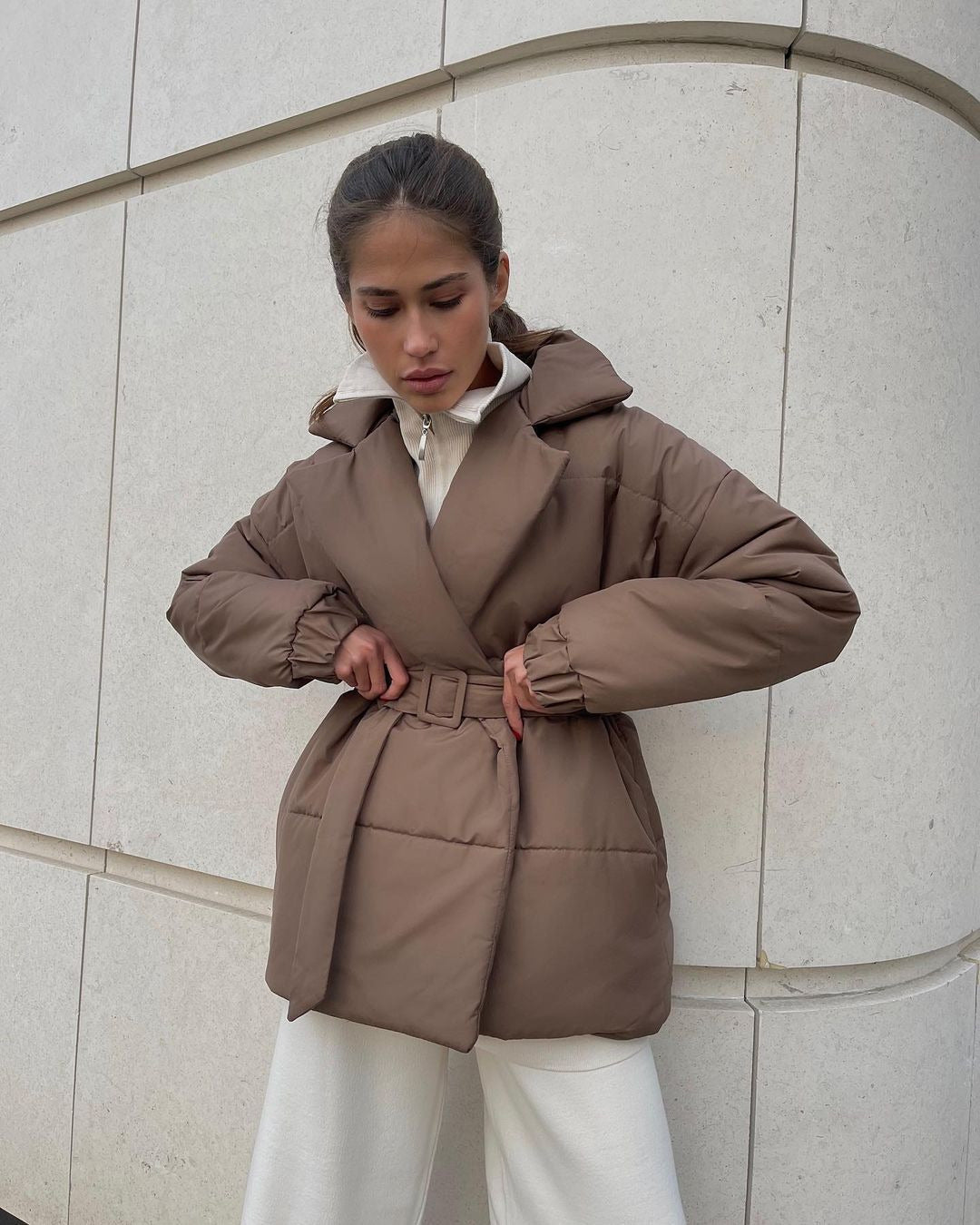 Urban Puffer Wrap Coat