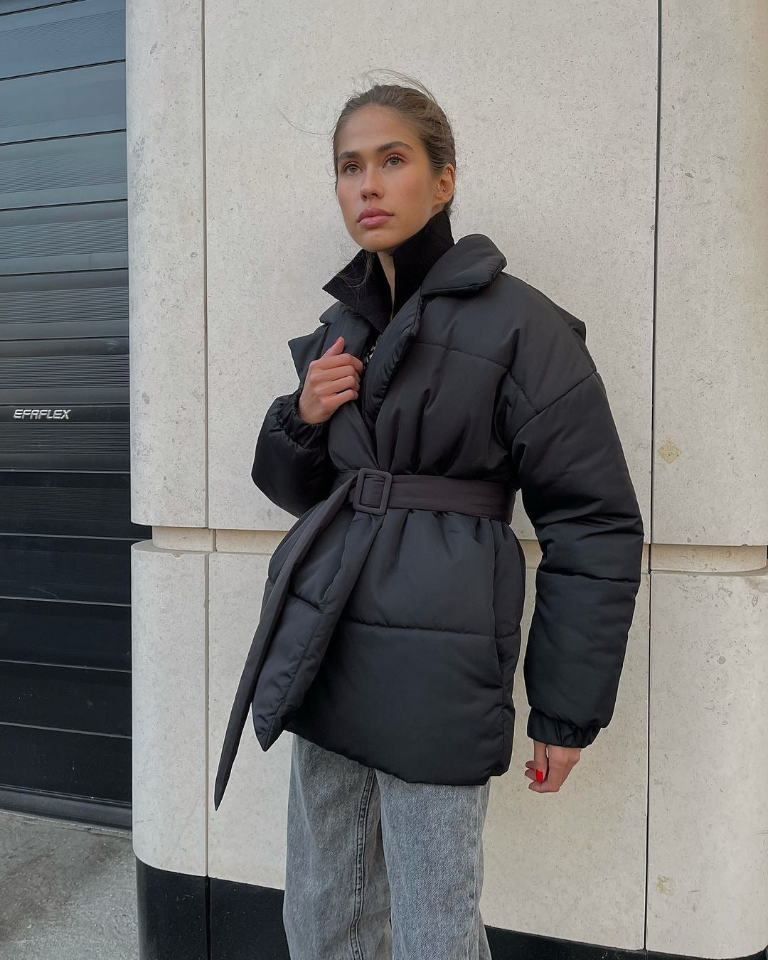 Urban Puffer Wrap Coat
