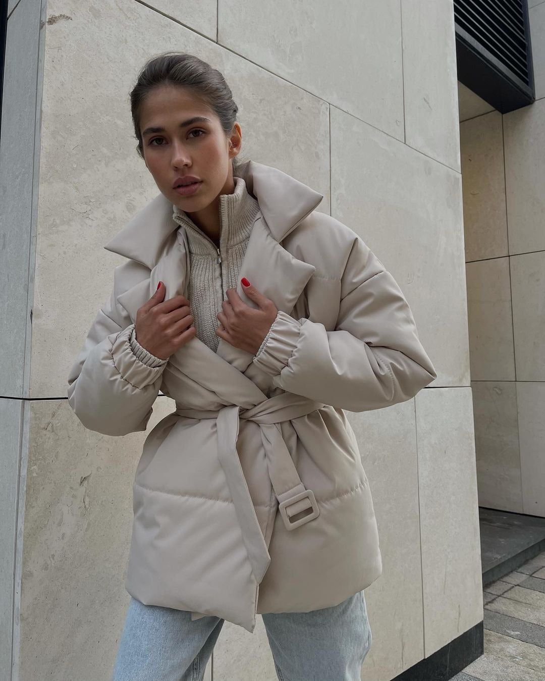 Urban Puffer Wrap Coat