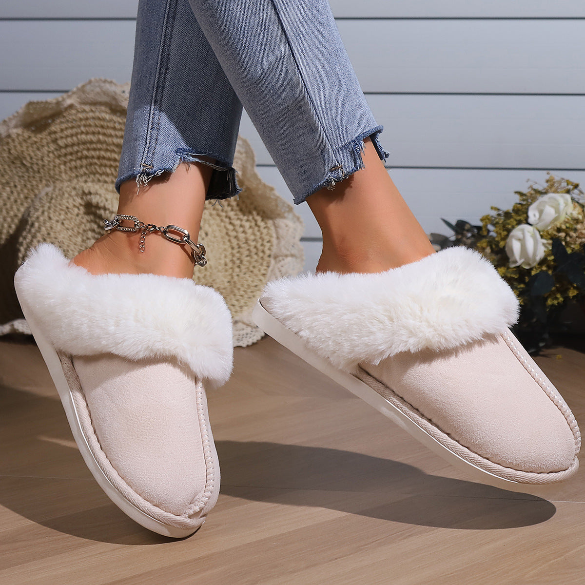 Serene Shearling Mules