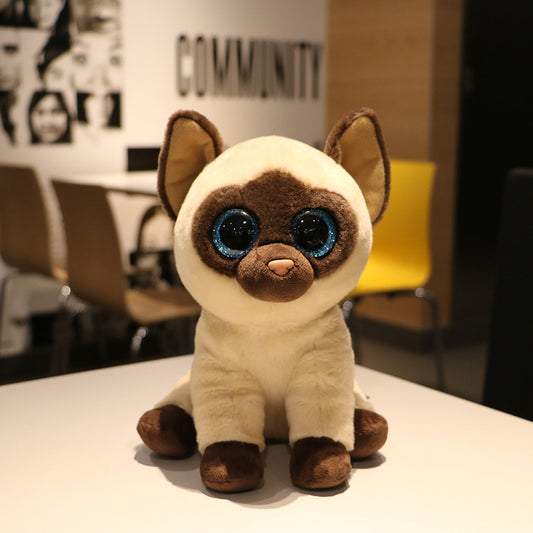 Siamese Cat Big Eyes Plush Toy