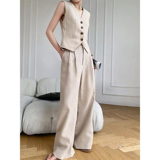Côte d'Azur Linen Blend Co-ord Set